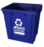 New single stream recycle bin